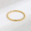 Women's Geometric S925 Sterling Silver Ring With Gold And Silver Foil Texture Electroplated Fine Jewelry