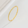Women's Geometric S925 Sterling Silver Ring With Gold And Silver Foil Texture Electroplated Fine Jewelry