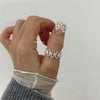 Women's Geometric S925 Sterling Silver Ring