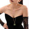Women's Geometric Snowflake Pendant Necklace With Zircon Detail Electroplated Stainless Steel Chain And Light Luxury Style