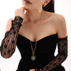Women's Geometric Snowflake Pendant Necklace With Zircon Detail Electroplated Stainless Steel Regular Chain Light Luxury Style