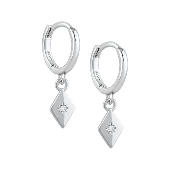 Women's Geometric Square Earrings With Silver Needle And Copper Electroplated Light Luxury Casual Ear Accessories