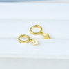 Women's Geometric Square Earrings With Silver Needle And Copper Electroplated Light Luxury Casual Ear Accessories