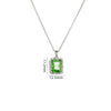 Women's Geometric Square Perfume Bottle Pendant Necklace Copper Titanium Steel Mixed Gem Inlay Electroplating Crystal Zircon