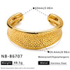 Women's Geometric Stainless Steel Bracelet With Gold Vacuum Plating Minimalist Fashion Jewelry Accessory