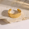 Women's Geometric Stainless Steel Bracelet With Gold Vacuum Plating Minimalist Fashion Jewelry Accessory