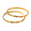 Women’s Geometric Stainless Steel Bracelet With Zircon Inlay And Gold Plated Finish Simple Fashion Jewelry For Wholesale