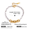 Women's Geometric Stainless Steel Chain Bracelet With Plated Finish Hypoallergenic Fashion Jewelry Wholesale