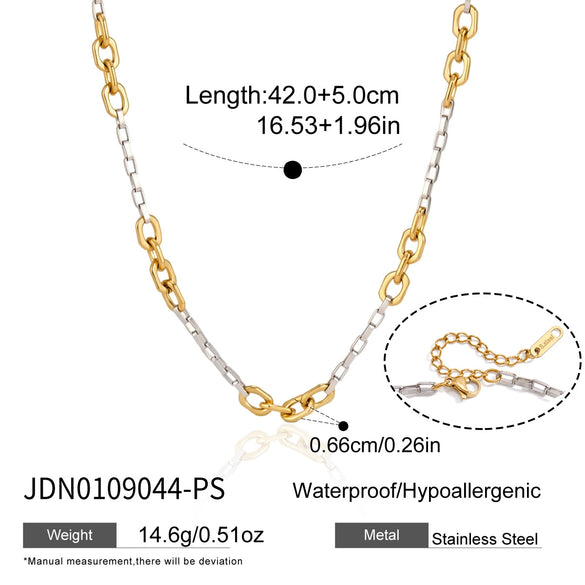Women's Geometric Stainless Steel Chain Bracelet With Plated Finish Hypoallergenic Fashion Jewelry Wholesale