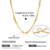 Women's Geometric Stainless Steel Chain Bracelet With Plated Finish Hypoallergenic Fashion Jewelry Wholesale