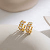Women's Geometric Stainless Steel Ear Cuff With Vacuum Electroplated Finish Minimalist Jewelry Wholesale
