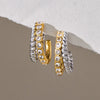 Women's Geometric Stainless Steel Earrings With Titanium Steel Posts And Vacuum Pvd Gold Plating Elegant Jewelry