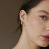 Women's Geometric Stainless Steel Earrings With Titanium Steel Posts And Vacuum Pvd Gold Plating Elegant Jewelry