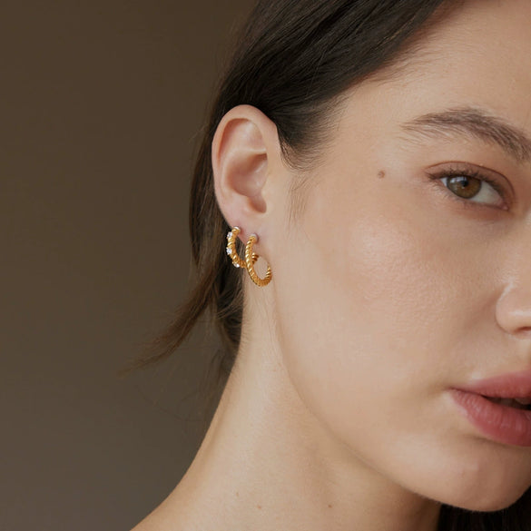 Women's Geometric Stainless Steel Earrings With Titanium Steel Posts And Vacuum Pvd Gold Plating Elegant Jewelry
