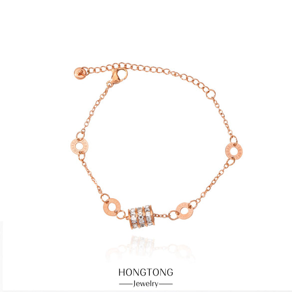 Women's Geometric Stainless Steel Electroplated Bracelet