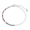 Women's Geometric Stainless Steel 18K Electroplated Fine Diamond Bracelet