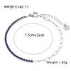 Women's Geometric Stainless Steel 18K Electroplated Fine Diamond Bracelet