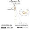 Women's Geometric Stainless Steel Long Necklace With Pvd Vacuum Gold Plated Finish And Lobster Clasp Wholesale
