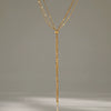 Women's Geometric Stainless Steel Long Necklace With Pvd Vacuum Gold Plating Regular Chain And Lobster Clasp For Layered Jewelry Styling