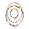 Women's Geometric Stainless Steel Necklace With Acrylic Pearl Pendant And Pvd Vacuum Gold Plating