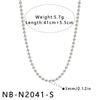 Women's Geometric Stainless Steel Necklace With Gold Plated Finish And Regular Chain Simple Fashion Jewelry Accessory For Wholesale