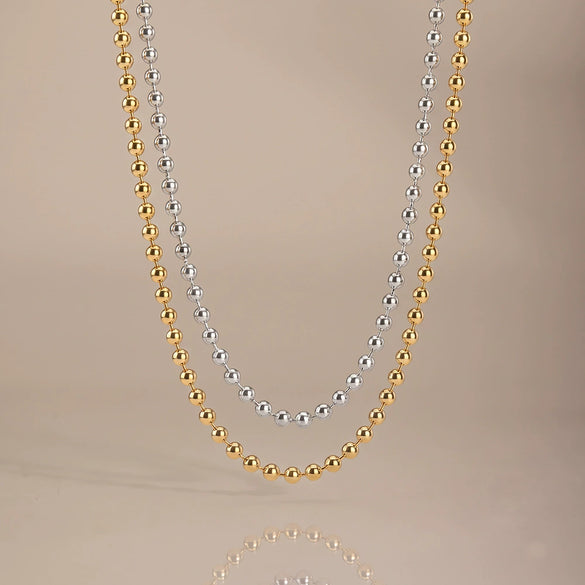 Women's Geometric Stainless Steel Necklace With Gold Plated Finish And Regular Chain Simple Fashion Jewelry Accessory For Wholesale