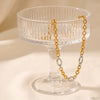 Women's Geometric Stainless Steel Necklace With Gold Vacuum Plating Simple Fashion Jewelry Accessory