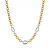 Women's Geometric Stainless Steel Necklace With Gold Vacuum Plating Simple Fashion Jewelry Accessory