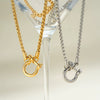 Women's Geometric Stainless Steel Necklace With 18K Gold Vacuum Plating And Regular Chain Light Luxury Fashion Jewelry