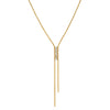 Women's Geometric Stainless Steel Necklace With Rhinestones 18K Vacuum Plated Non Fading Fashion Commuter Accessory