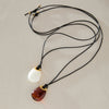 Women's Geometric Stainless Steel Necklace With Vacuum Gold Plated Chain And Lobster Clasp