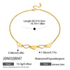 Women's Geometric Stainless Steel Necklace With Vacuum Gold Plated Finish Minimalist Luxury Chain Jewelry