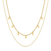 Women's Geometric Stainless Steel Pendant Necklace Goldplated Simple And Elegant Fashion Jewelry