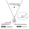 Women's Geometric Stainless Steel Pendant Necklace With Vacuum Gold Plating And Lobster Clasp