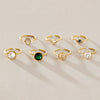 Women's Geometric Stainless Steel Ring With Vacuum Pvd Gold Plating Hypoallergenic And Colorfast Jewelry