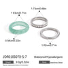 Women's Geometric Stainless Steel Ring With Vacuum Pvd Gold Plating Hypoallergenic Durable Fashion Jewelry For Wholesale