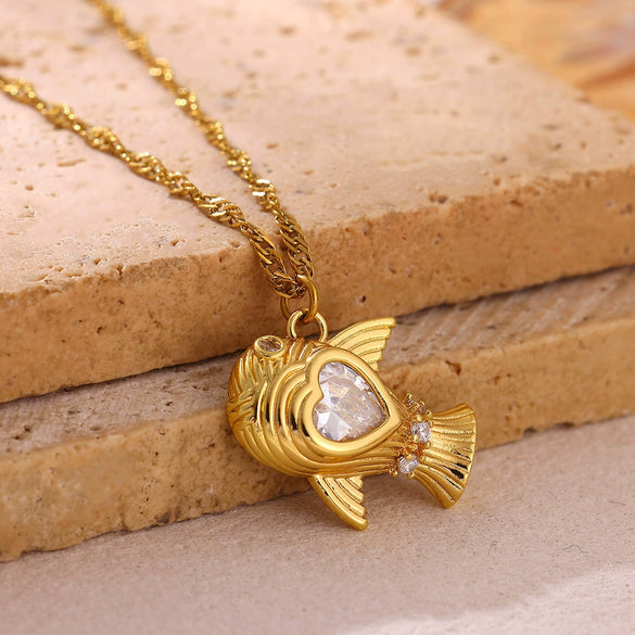 Women's Geometric Starburst Sun Pendant Necklace With Gold Plated Copper Zircon Accents And Ball Chain Wholesale Jewelry