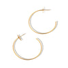 Women's Geometric Starshaped Statement Hoop Earrings In Electroplated Stainless Steel