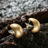 Women’s Geometric Statement Alloy Earrings With Bold Exaggerated Design And Inner Buckle Closure