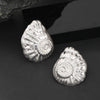 Women's Geometric Statement Earrings Exaggerated Retro Alloy Design With Electroplated Finish And Stainless Steel Ear Posts