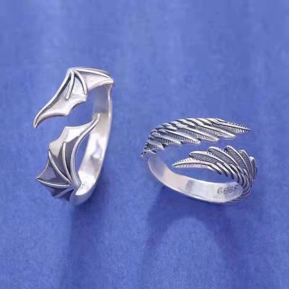 Women's Geometric 925 Sterling Silver Ring With Electroplating