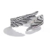 Women's Geometric 925 Sterling Silver Ring With Electroplating
