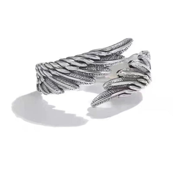 Women's Geometric 925 Sterling Silver Ring With Electroplating