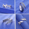 Women's Geometric 925 Sterling Silver Ring With Electroplating