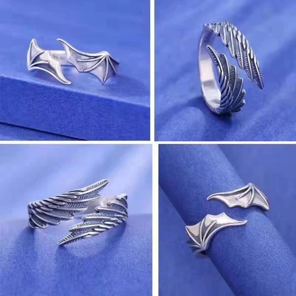 Women's Geometric 925 Sterling Silver Ring With Electroplating