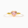 Women's Geometric Sterling Silver 925 Ring With Pink And Blue Diamonds And Enamel Epoxy Electroplated