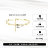 Women's Geometric Style S925 Sterling Silver Devil's Eye Bracelet With Zircon And Electroplating