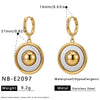 Women's Geometric Teardrop Stainless Steel Earrings With 18K Gold Plating Minimalist Elegant Fashion Jewelry