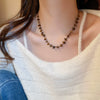 Women's Geometric Tiger Eye Clavicle Chain Necklace Copper Alloy Electroplated Light Luxury Highend Jewelry