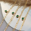 Women's Geometric Titanium Steel Double Layer Bracelet With Acrylic Pendant Electroplated Fashion Jewelry